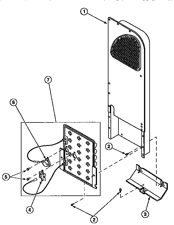 Amana LE8567L2-PLE8567L2 heater box asm/electric dryer diagram