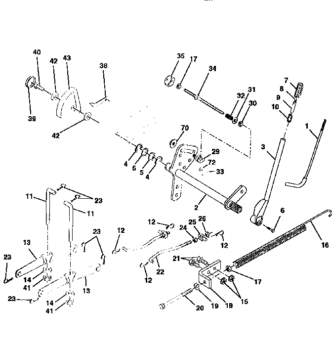 Craftsman 917259010 lift assembly diagram