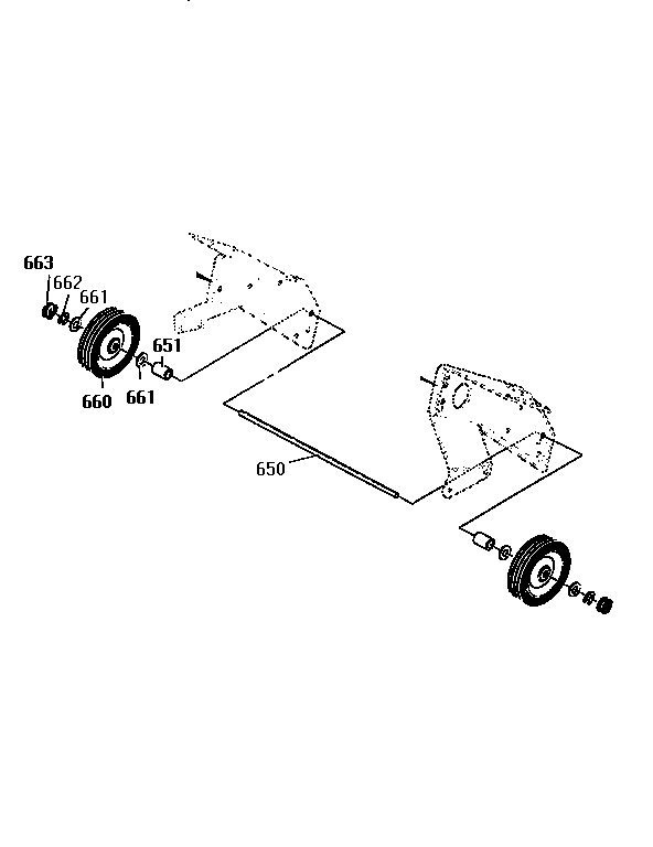 Canadiana G2150010 wheels assembly diagram