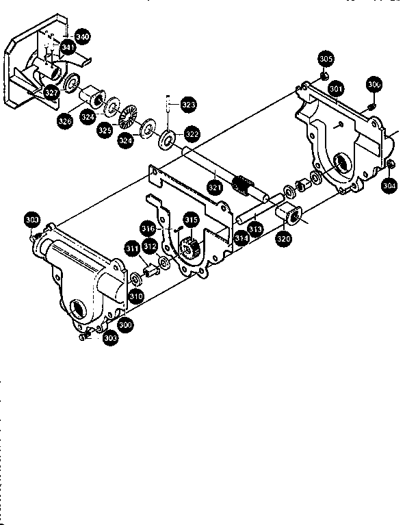 Canadiana G2254010 gear case assembly diagram
