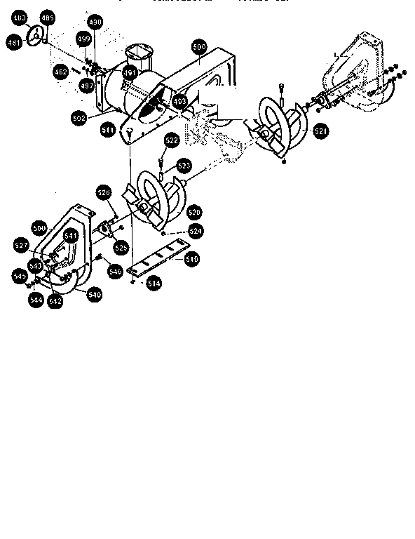 Canadiana G2254010 auger housing assembly diagram