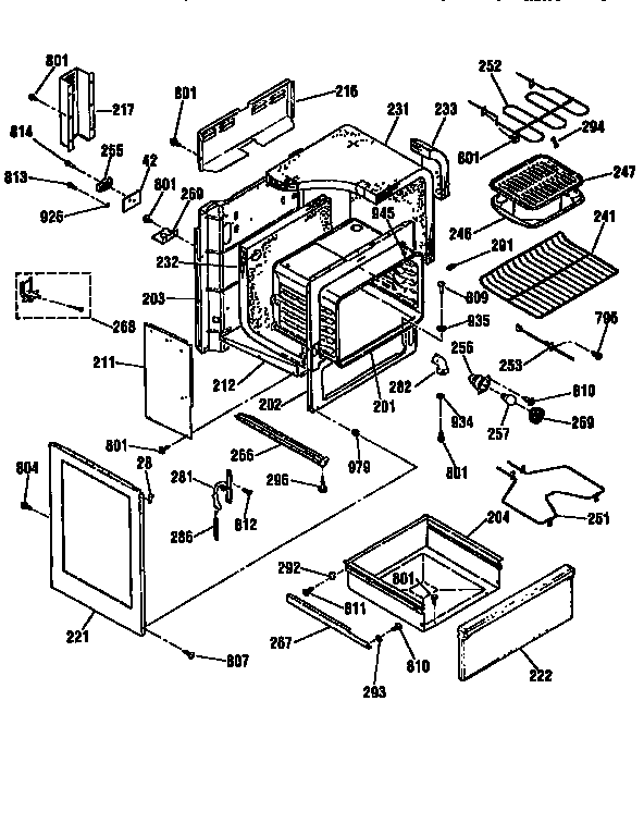 Kenmore 91195869790 body section diagram