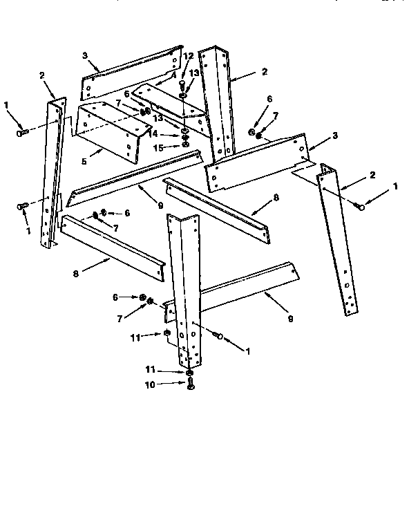 Craftsman 113299315 leg set diagram