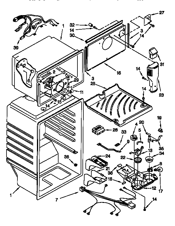 Whirlpool ET20NKXFW00 liner diagram