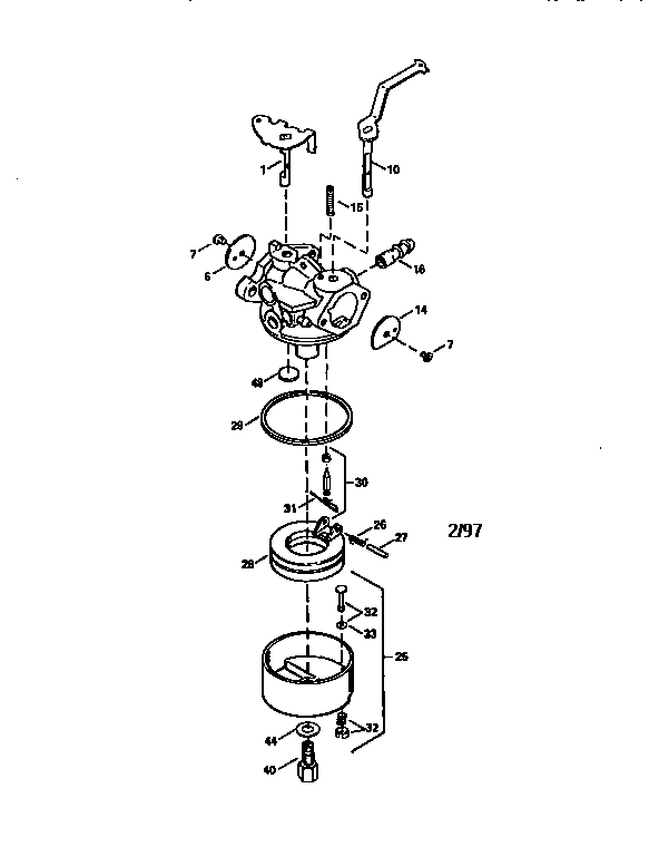 Craftsman 536884670 carburetor 632642 (71/143) diagram
