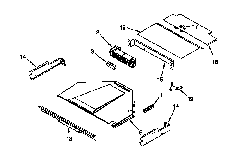 Whirlpool RBD275PDB2 top venting diagram
