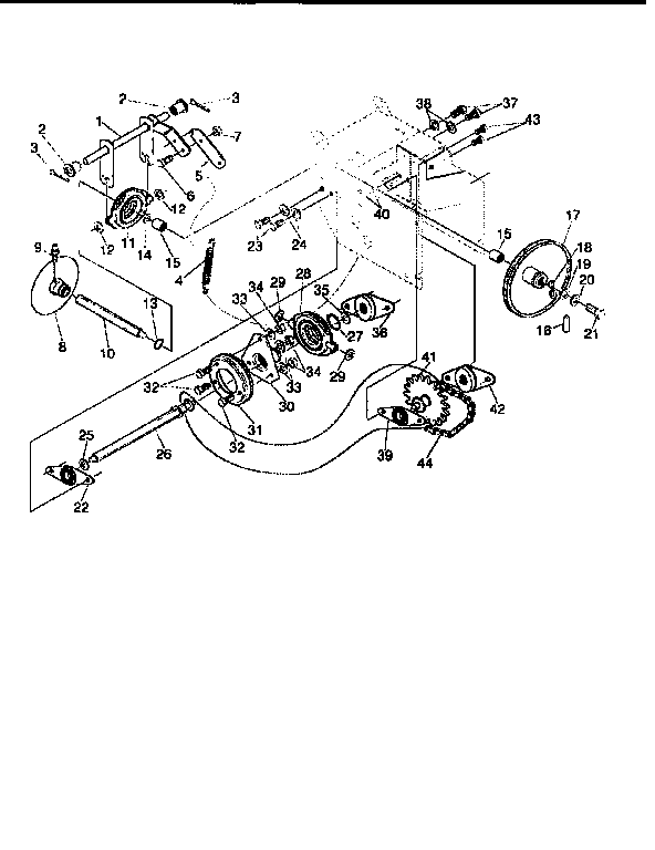 Craftsman 536885471 drive components diagram