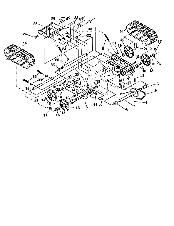 Craftsman 536885471 track assembly diagram