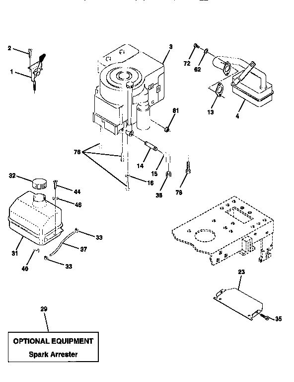 Craftsman 917259381 engine diagram