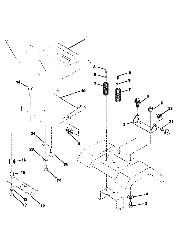 Craftsman 917259341 seat assembly diagram