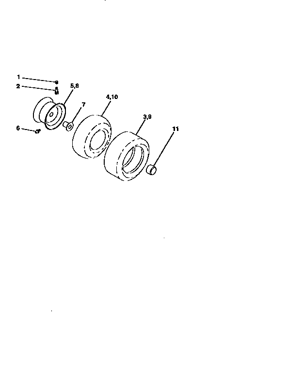 Craftsman 917259341 wheels and tires diagram