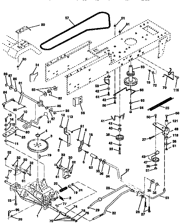 Craftsman 917258580 drive diagram
