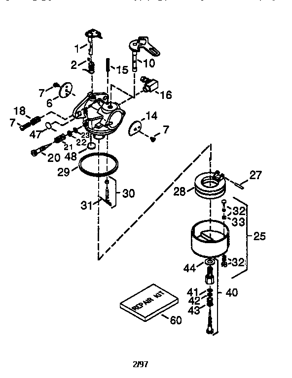Craftsman 536885471 carburetor 632107a (71/143) diagram