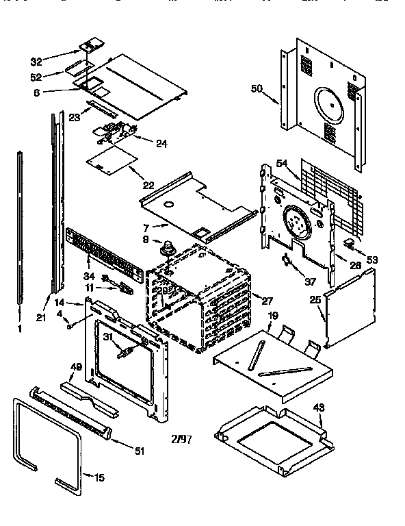 KitchenAid KEBS277DHW2 oven diagram
