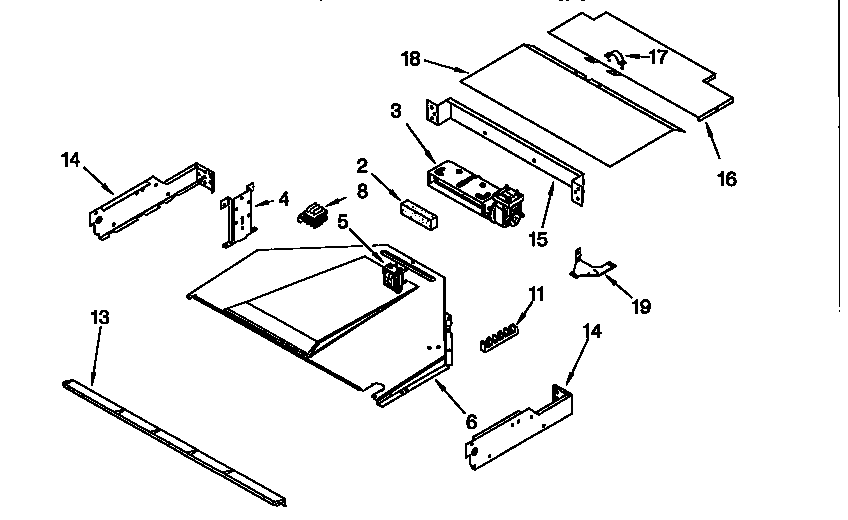 KitchenAid KEBS277DHW2 top venting diagram