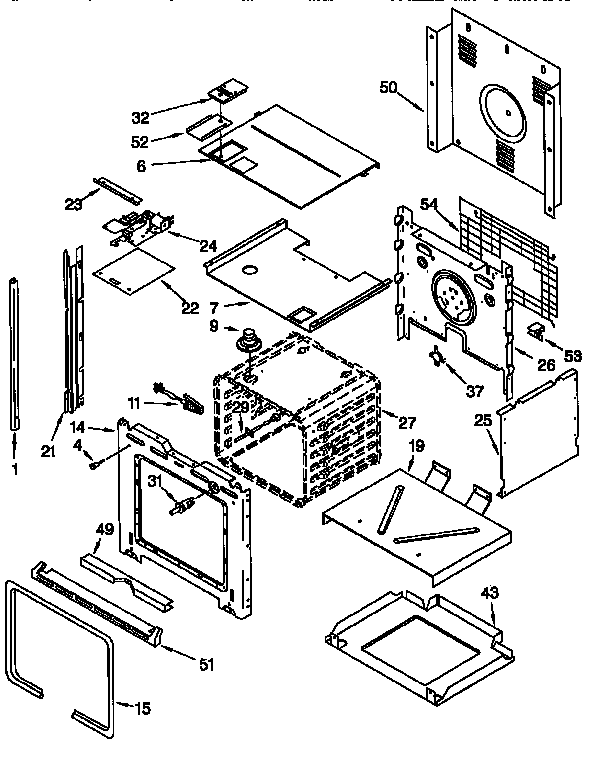 KitchenAid KEBI141DWH2 oven diagram