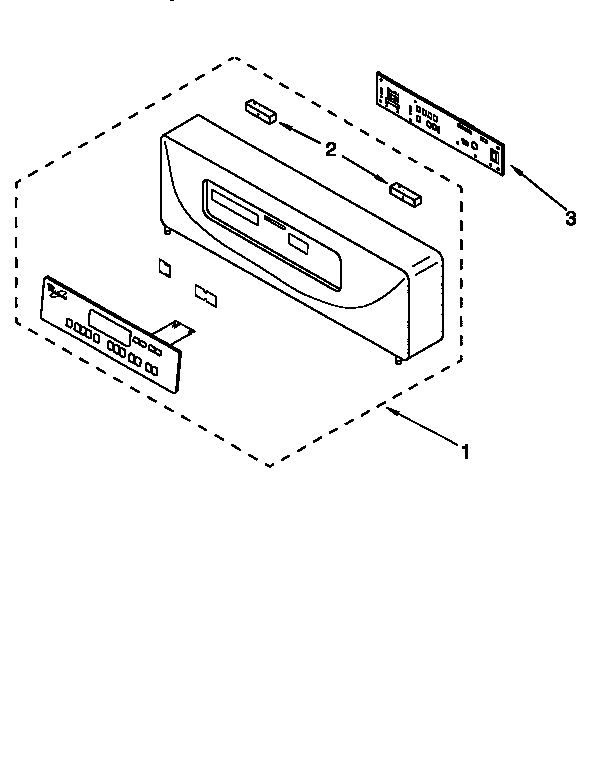 KitchenAid KEBI141DWH2 control panel diagram