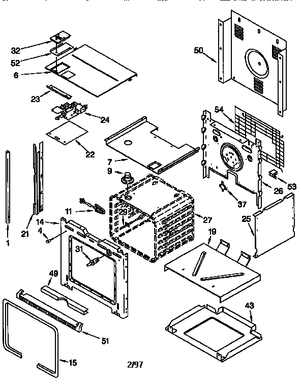 KitchenAid KEBS177DWH2 oven diagram