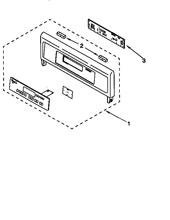 KitchenAid KEBS177DWH2 control panel diagram