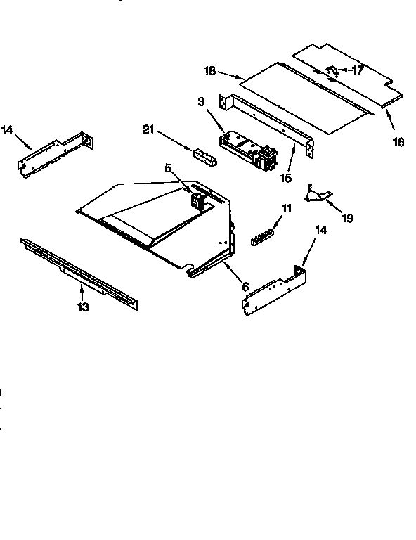 KitchenAid KEBS177DWH2 top venting diagram