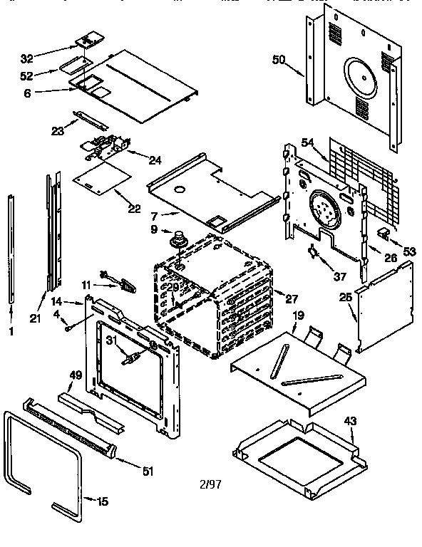 KitchenAid KEBS147DWH2 oven diagram