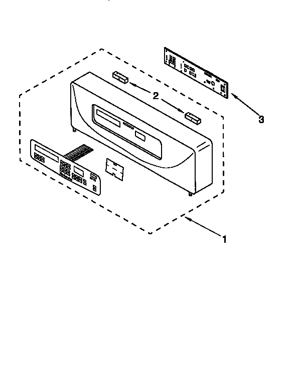 KitchenAid KEBS107DBAL2 control panel diagram