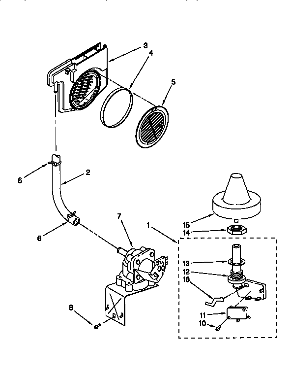 KitchenAid KUDI24SEWH1 fill and overfill diagram