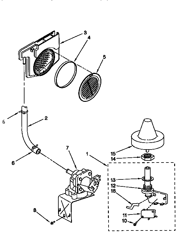 KitchenAid KUDM24SEBL1 fill and overfill diagram