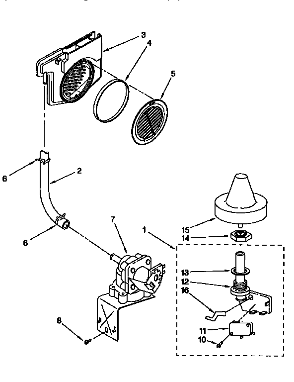 KitchenAid KUDV24SEWH1 fill and overfill diagram