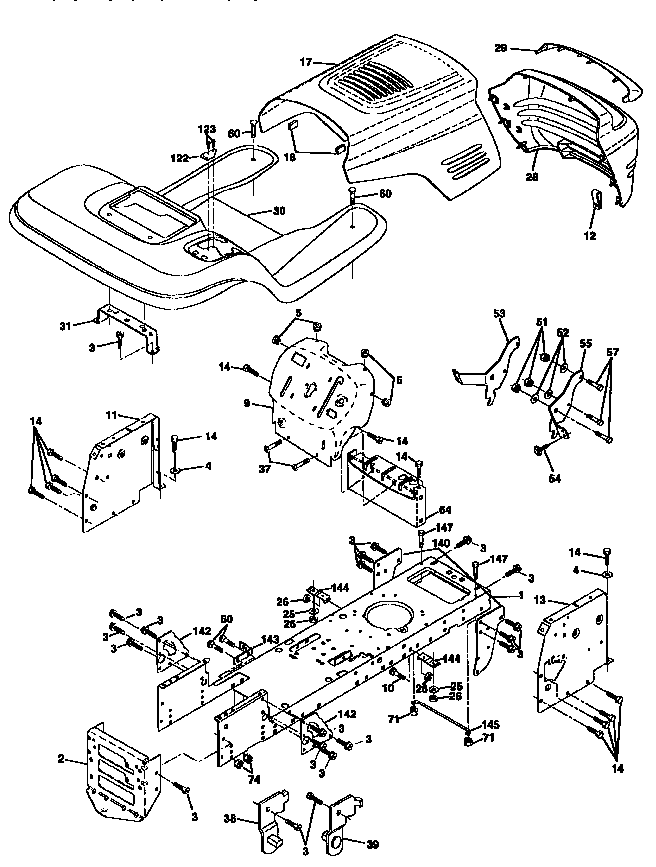 Craftsman 917259530 chassis and enclosures diagram