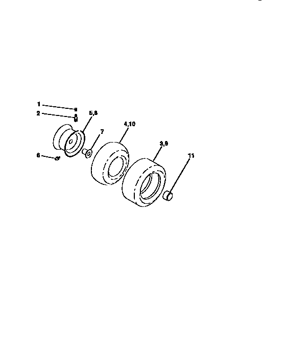 Craftsman 917259520 wheels and tires diagram