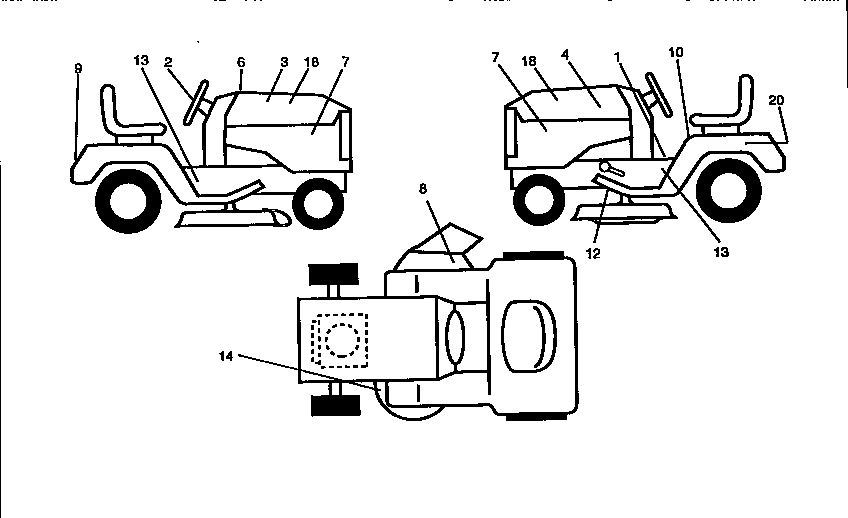 Craftsman 917259020 decals diagram