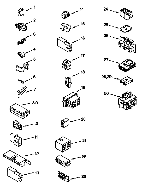 Kenmore 11026824691 wire harness diagram
