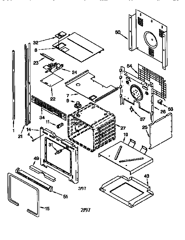 Whirlpool RBD276PDB2 oven diagram