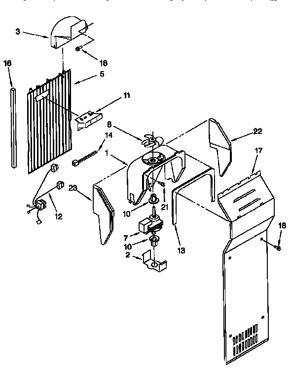 KitchenAid KSRS27QFAL00 air flow diagram