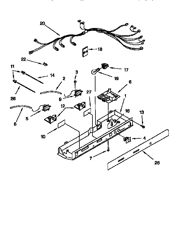 KitchenAid KSRS27QFAL00 control diagram