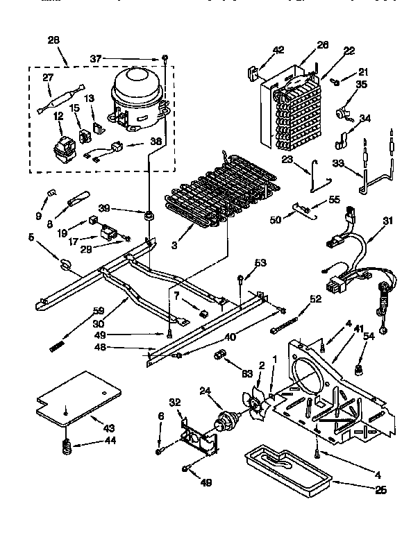 KitchenAid KSRS27QFAL00 unit diagram