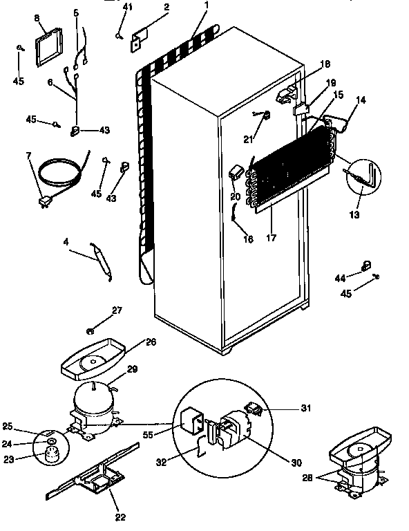 Kenmore 25367800790 condenser assembly diagram