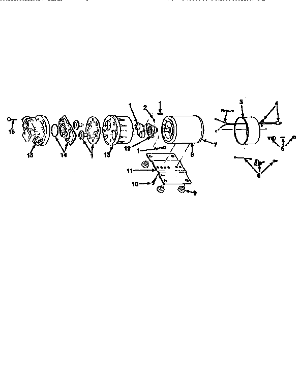 Craftsman 471261402 motor and pump assembly diagram