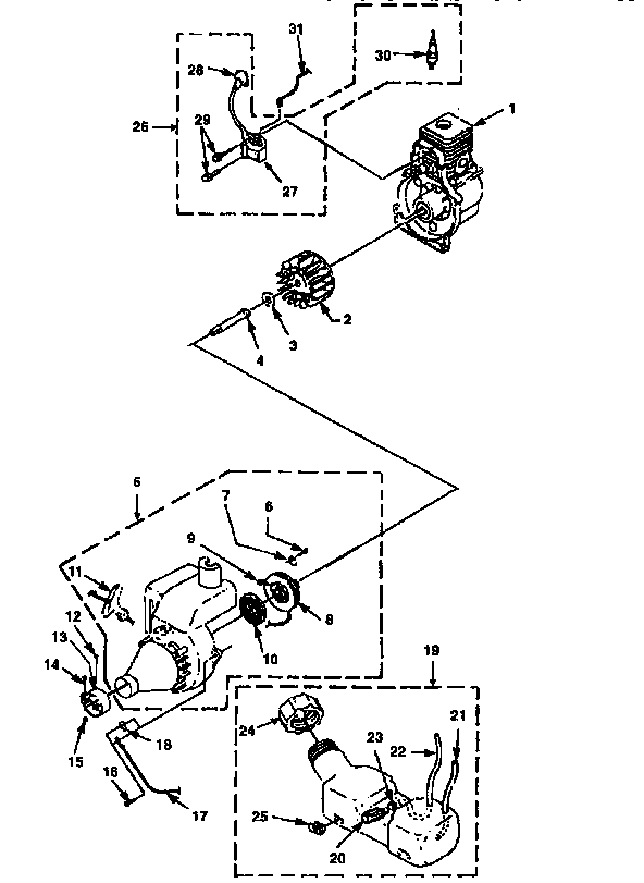 Craftsman 517798580 starter assembly diagram