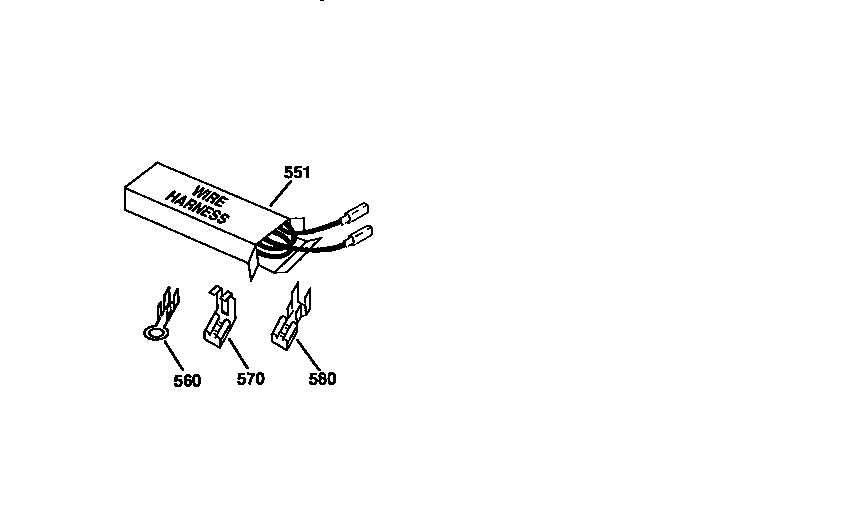Kenmore 91192761791 harness and components diagram