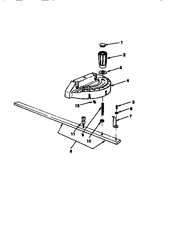 Craftsman 113299210 miter gauge assembly diagram