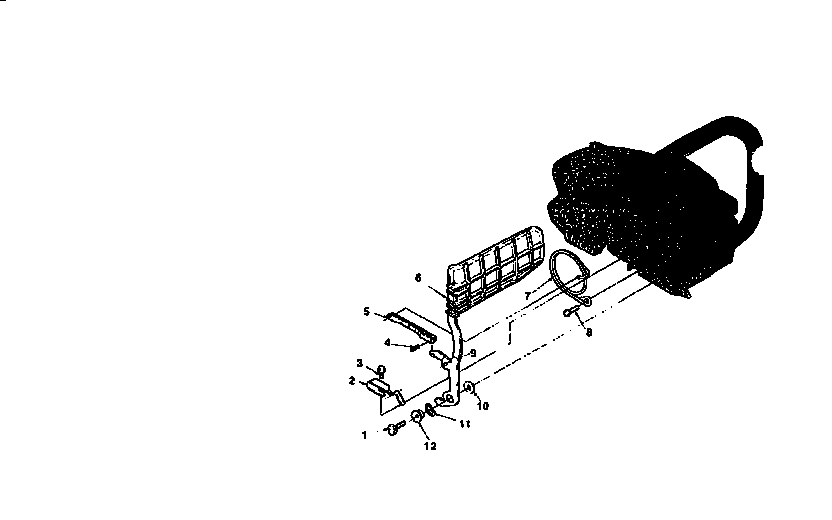 Homelite 240SL-UT10627 chain brake diagram