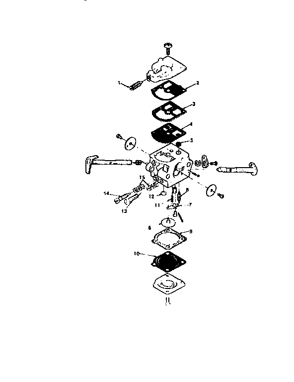 Homelite 240SL-UT10627 a-96352 carburetor diagram