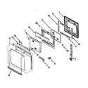 Whirlpool RBS305PDQ1 oven door diagram