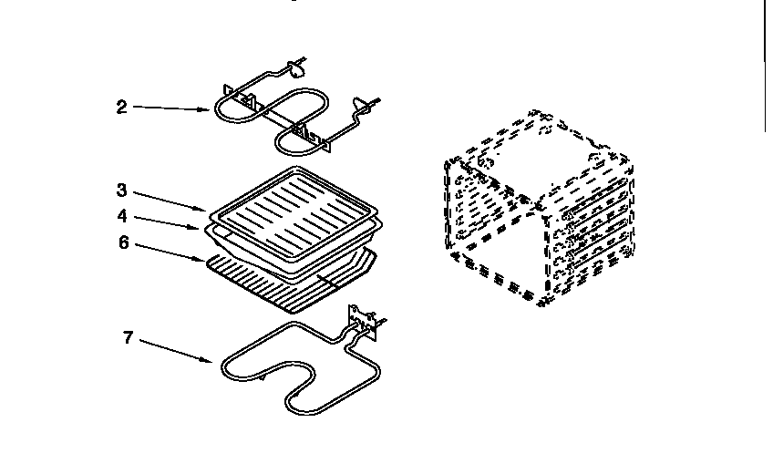 Whirlpool RBS245PDQ1 internal oven diagram
