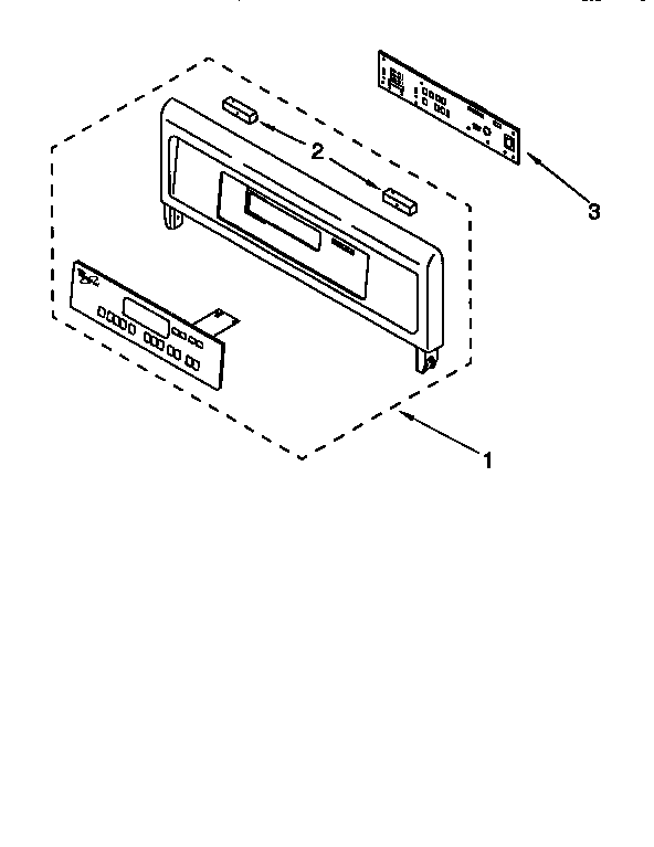 Whirlpool RBD245PDQ1 control panel diagram