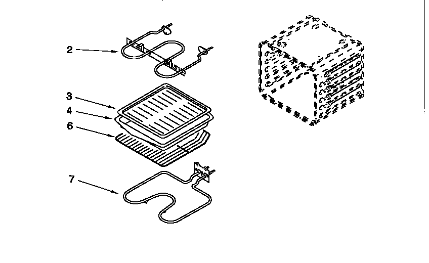 Whirlpool RBD245PDQ3 internal oven diagram