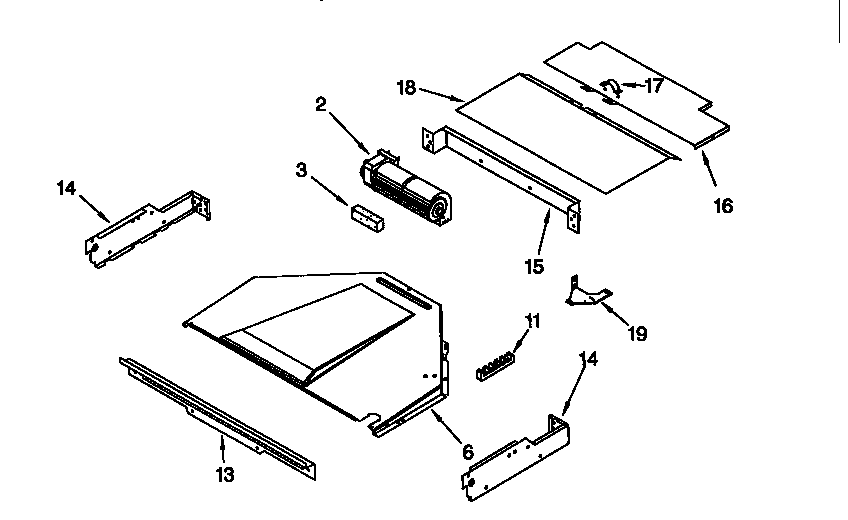 Whirlpool RBD245PDQ3 top venting diagram