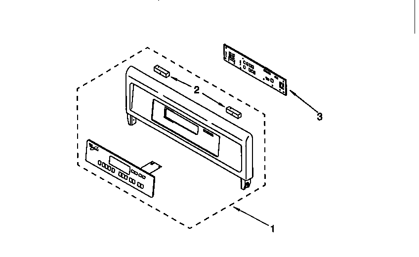 Whirlpool RBD275PDB3 control panel diagram